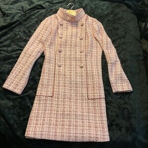 Tuckernuck Rhubarb Tweed Radziwill Dress Pink - small